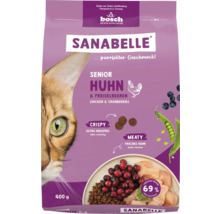 Sanabelle Senior Huhn und Preiselbeeren Trockenfutter für Katzen, 400 Gramm Packung