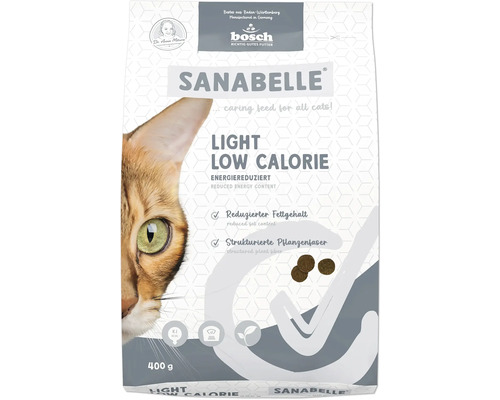 Sanabelle Light Low Calorie Katzenfutter im 400-Gramm-Beutel