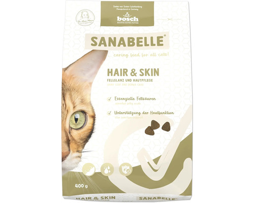 Sanabelle Hair and Skin Katzenfutter 400 Gramm Packung