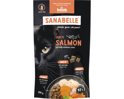 Sanabelle Katzenfutter Saftiger Nordsee-Lachs, 250 Gramm Packung