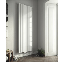 Vertikaler Heizkörper im modernen Badezimmer