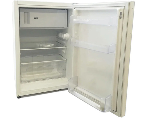 Geöffneter Kühlschrank mit Ablagefächern