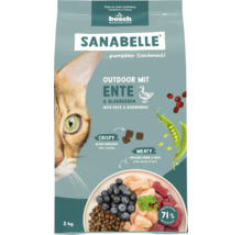 Sanabelle Trockenfutter Outdoor mit Ente und Blaubeeren, 2 Kilogramm
