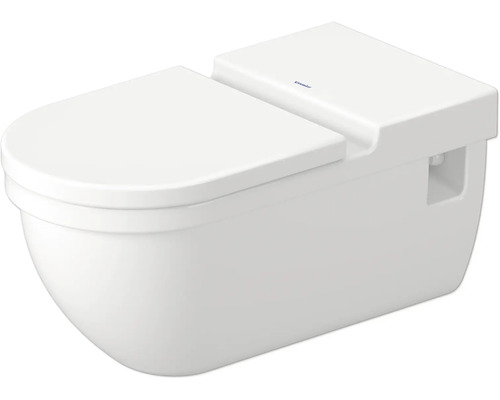 DURAVIT Wand-WC Starck 3 Vital Tiefspüler mit Spülrand lang weiß glänzend ohne WC-Sitz 2203090000 Wand-Tiefspülklosett mit Deckel