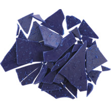 Blaue Wachssiegelbruchstücke für Bastelprojekte