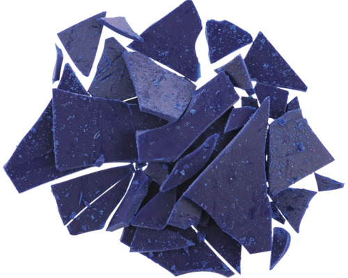 Blaue Wachssiegelbruchstücke für Bastelprojekte