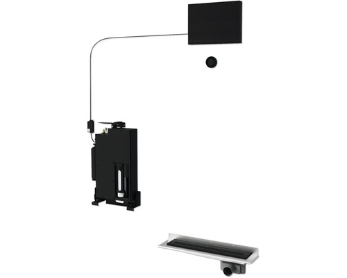 Duschsystem mit Ablaufgarnitur und Fernbedienung