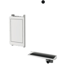 Sanitärinstallation mit Revisionskasten und Duschrinne