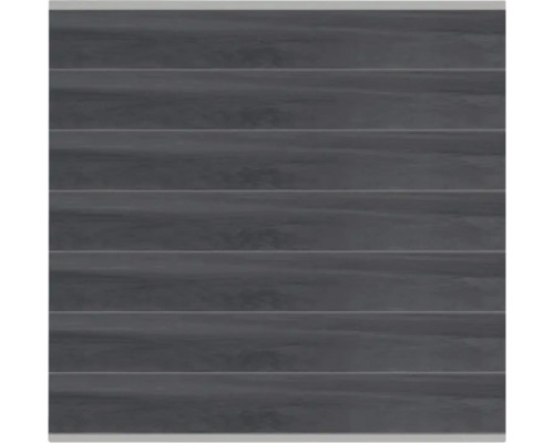 Sichtschutz Osmo Multi-Fence oben/unten silber 180 x 179,3 cm steingrau co-extrudiert Horizontale Faltjalousie für Fenster