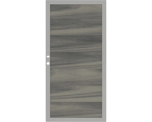 Einzeltor Osmo Multi-Fence Rahmen silber 89 x 178 cm silbergrau Fenster mit Holzjalousie