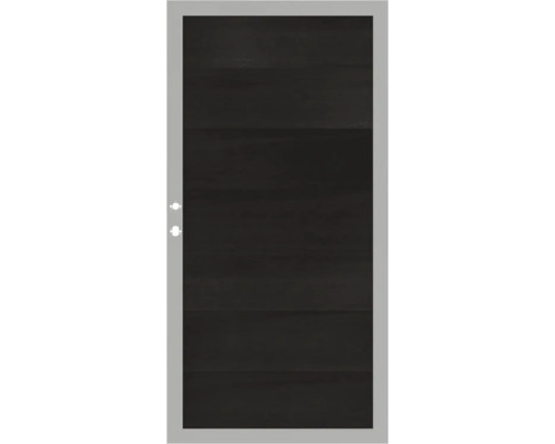 Einzeltor Osmo Multi-Fence Rahmen anthrazit 89 x 178 cm Espresso Innentür mit Holzdekor