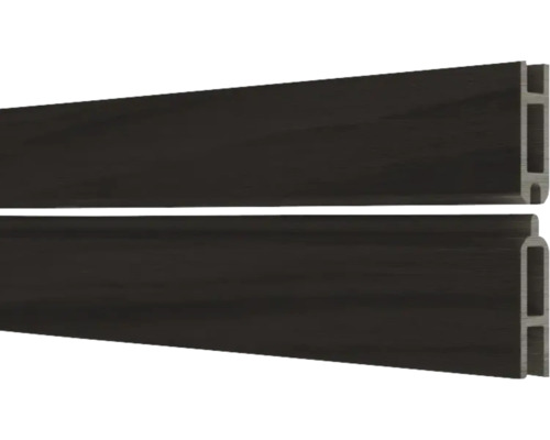 Zwei dunkle Kunststoffprofile