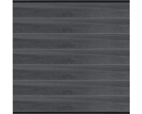 Sichtschutz Osmo Multi-Fence oben/unten anthrazit 180 x 179,3 cm steingrau co-extrudiert Fliesen in Holzoptik für Wand und Boden