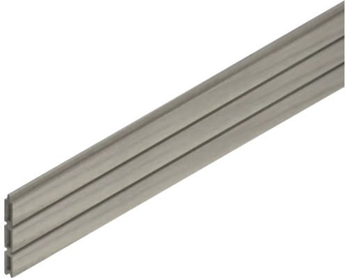 Einzellamelle Osmo Multi-Fence Cube 183 x 16,3 x 1,9 cm silbergrau co-extrudiert Kunststoff-Hohlkammerprofil