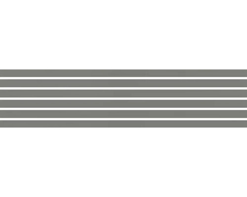 Erweiterungsset Osmo Alu-Fence Rhombus 6 Profile 184 x 1,9 x 5,8 cm grau Wandpaneel mit Nut- und Federverbindung