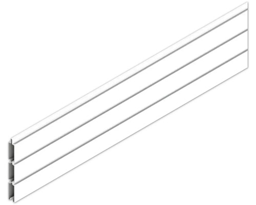 Lamelle Osmo Alu-Fence Cube 180 x 1,9 x 14 cm weiß Kunststoff Hohlkammerprofil