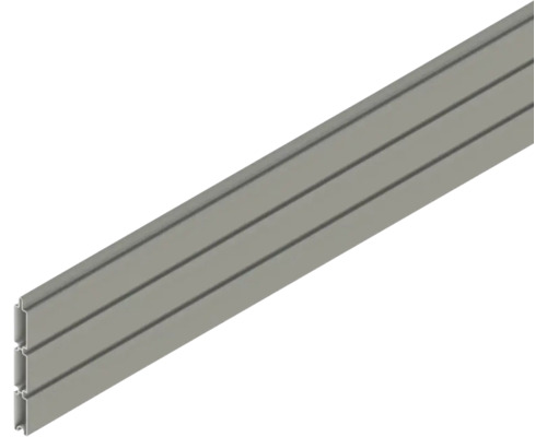 Lamelle Alu-Fence Cube 180 x 1,9 x 14 cm grau Kunststoff-Hohlkammerprofil