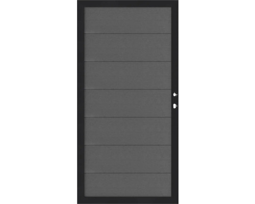 Einzeltor Osmo Multi-Fence B Rahmen anthrazit 89 x 178 cm hellgrau Moderne Tür mit horizontalen Paneelen und Rahmen