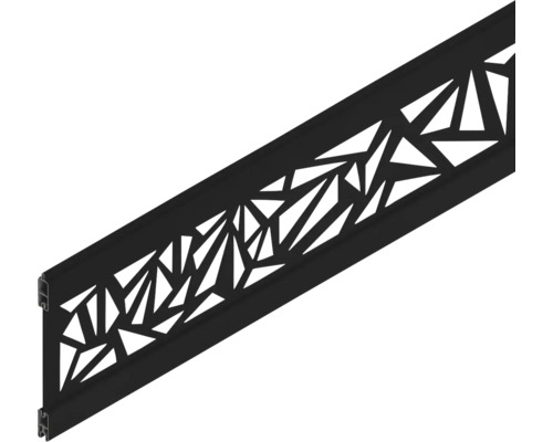 Dekorprofil Osmo Triangel 184 x 1,9 x 25,3 cm anthrazit Dekorprofil mit geometrischen Aussparungen