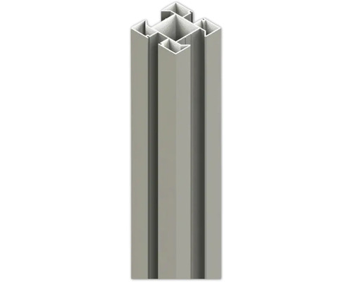 Aluminium Vierkantrohr im Querschnitt