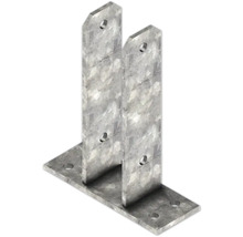 Pfostenhalter aus Metall mit Befestigungslöchern