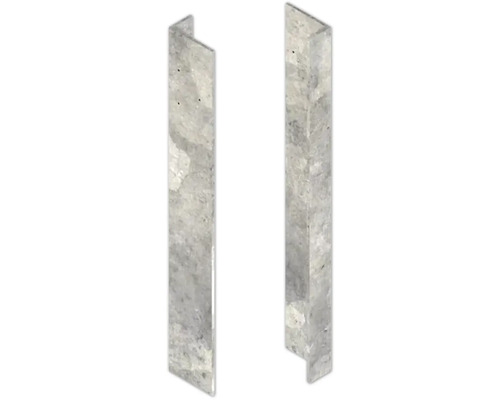 Zwei graue Wandverkleidungen aus Stein