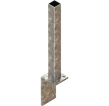 Pfosten aus Metall mit Montageplatte