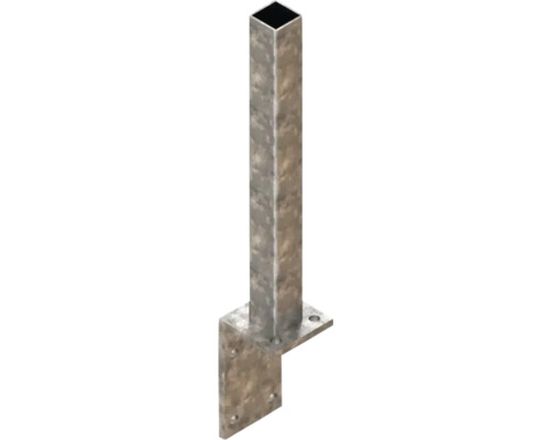 Pfosten aus Metall mit Montageplatte