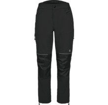 Schwarze Outdoorhose mit verstärkten Kniepartien