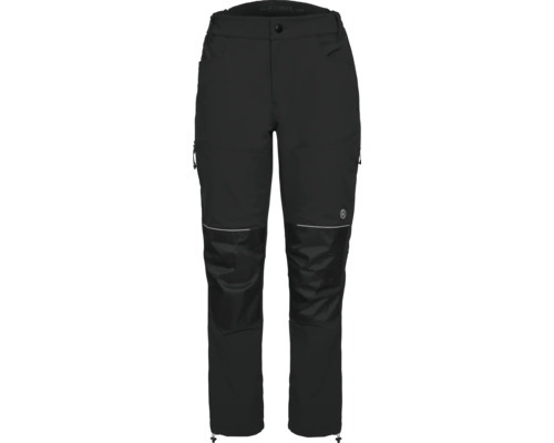 Schwarze Outdoorhose mit verstärkten Kniepartien