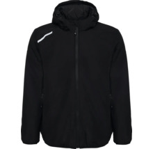 Schwarze Kapuzenjacke mit Reißverschluss