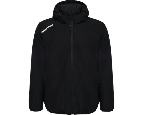 Schwarze Kapuzenjacke mit Reißverschluss
