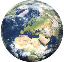 Erdkugelansicht mit Europa, Afrika und Asien