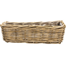 Rechteckiger Pflanzkorb aus Rattan
