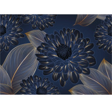 Dekorative Tapete mit Blumen und Blattmuster