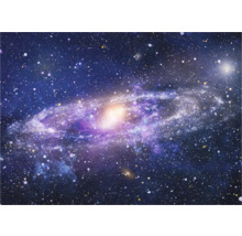 Darstellung einer Galaxie mit Sternen und kosmischem Staub