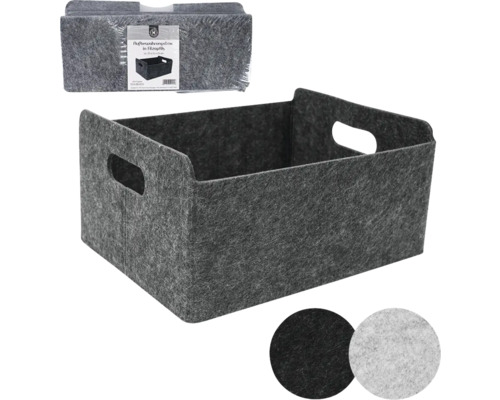 Aufbewahrungsbox aus Filz mit Tragegriffen