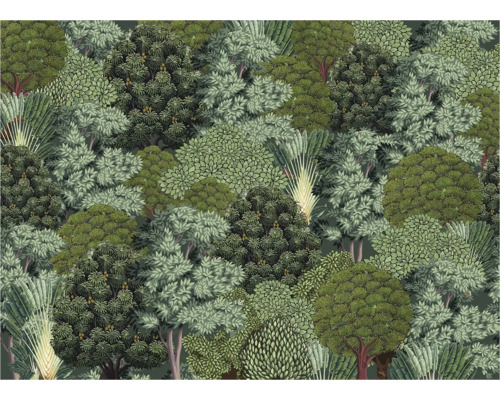 Tapete mit Waldmotiv für Wandgestaltung
