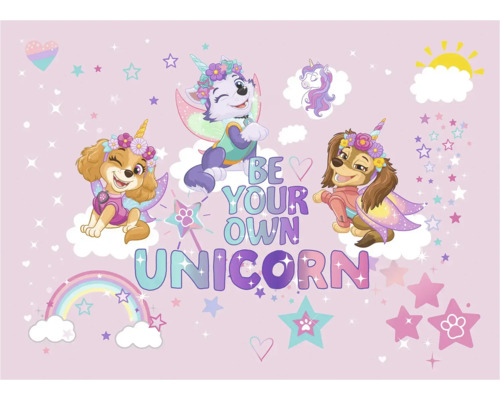 Paw Patrol Hintergrund mit Einhorn-Motiv