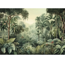 Dichte Dschungelszene mit üppiger Vegetation