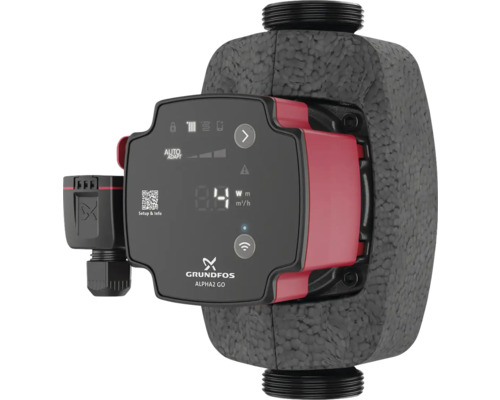 Grundfos Alpha2 Go Heizungspumpe mit Wärmedämmung