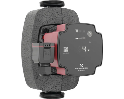 Grundfos Alpha1 Go Heizungspumpe mit Wärmedämmung