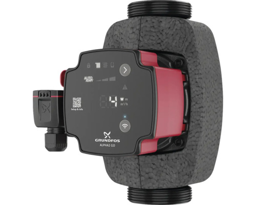 Grundfos Alpha2 Go Heizungspumpe mit Wärmedämmung