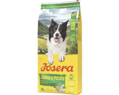 Josera Hundefutter mit Lachs und Kartoffel für ausgewachsene Hunde aller Größen