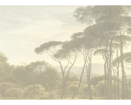 Tapete mit Baumlandschaft-Motiv