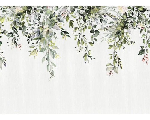Dekorative Bordüre mit floralem Blätterdesign für Wandgestaltung