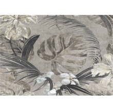 Dekorative Fliese mit Blumen- und Blättermuster
