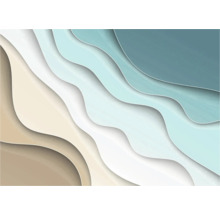 Abstrakte Darstellung von Strand und Meer