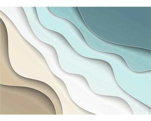 Abstrakte Darstellung von Strand und Meer