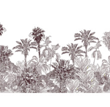 Illustration von Palmen und tropischer Vegetation